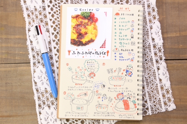 料理がもっと楽しくなる 手書きレシピノートの作り方と整理方法 巷